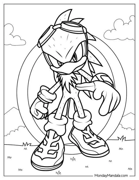 Ver dibujo completo de Jet el Halcón para colorear Dibujo de Jet el Halcón para colorear e imprimir gratis - Plantilla en alta calidad