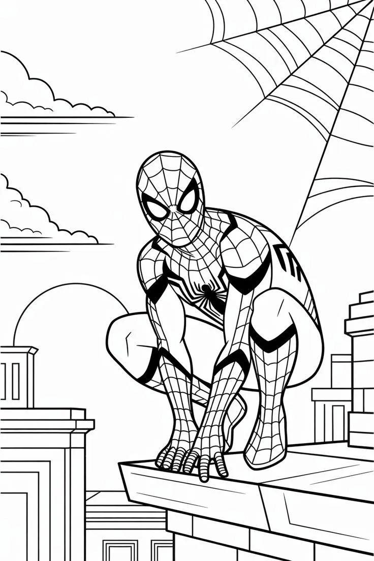 Ver dibujo completo de Spiderman contra Doctor Octopus para colorear Dibujo de Spiderman contra Doctor Octopus para colorear e imprimir gratis - Plantilla en alta calidad