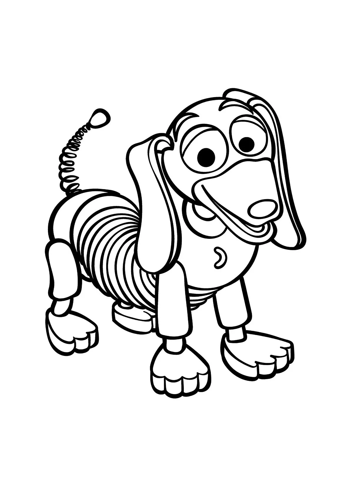 Dibujo relacionado de Slinky para colorear