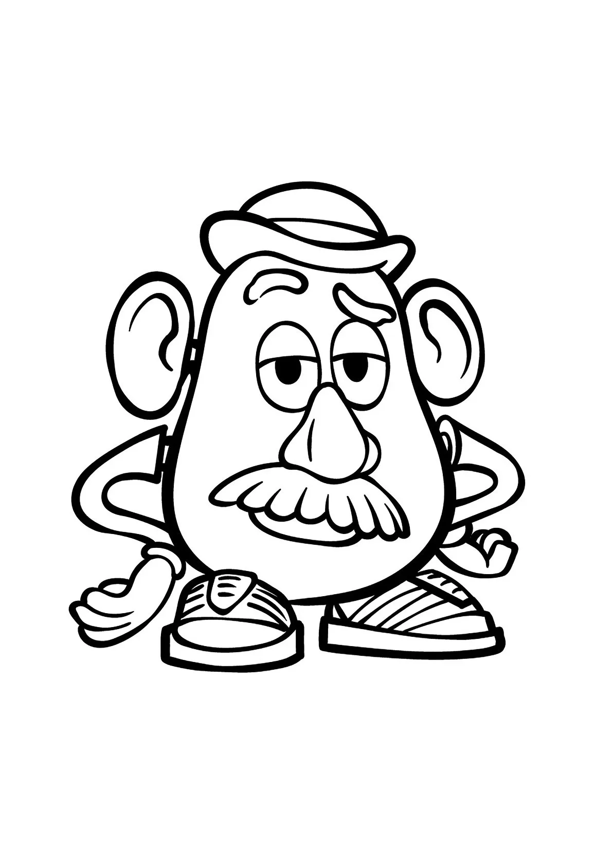 Dibujo relacionado de Sr. Cara de Papa para colorear