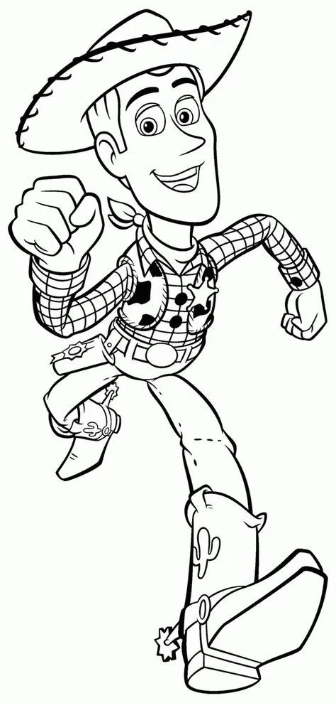 Ver dibujo completo de Woody Corriendo Feliz para colorear Dibujo de Woody Corriendo Feliz para colorear e imprimir gratis - Plantilla en alta calidad
