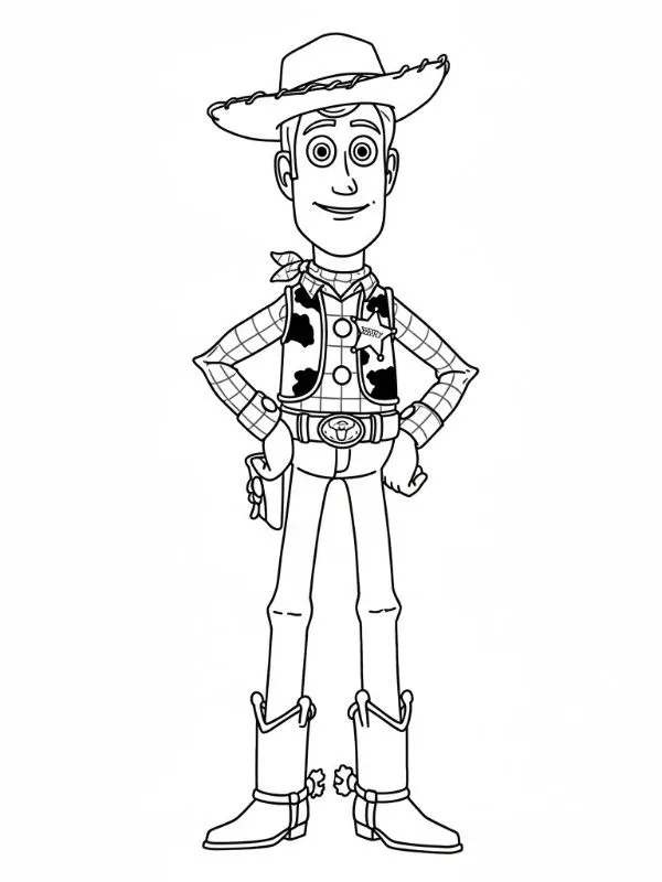 Ver dibujo completo de Woody Cuerpo Completo para colorear Dibujo de Woody Cuerpo Completo para colorear e imprimir gratis - Plantilla en alta calidad