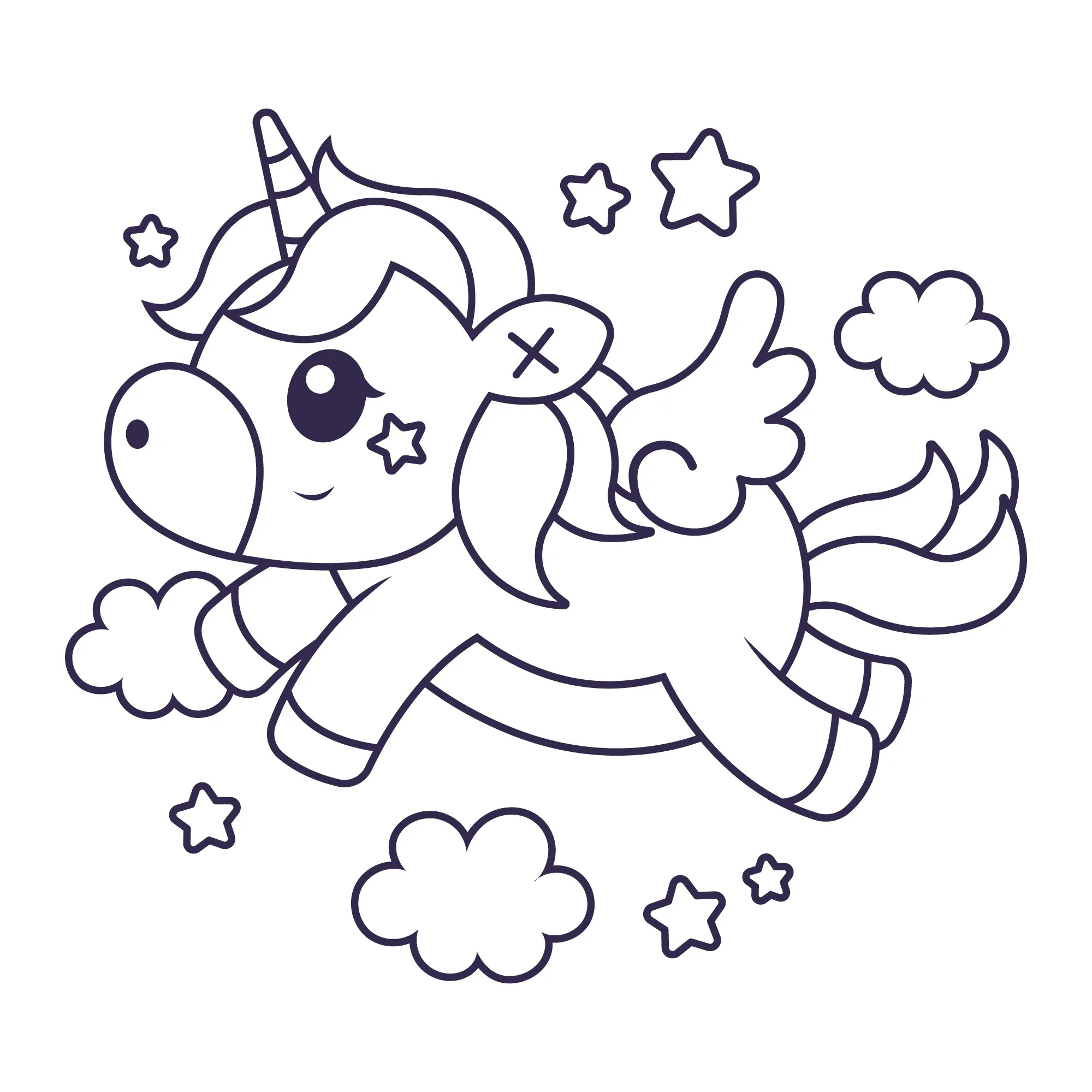 Unicornio Volando
